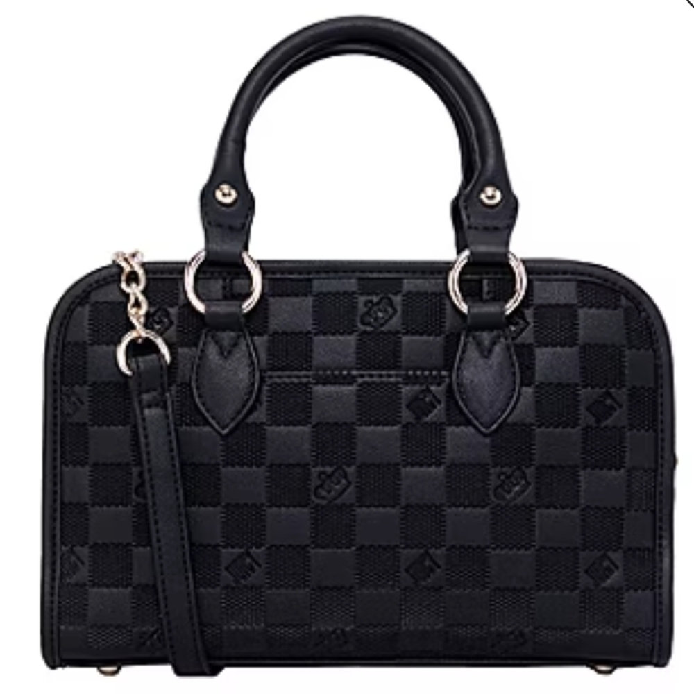 Juicy By Juicy Couture Checkmate Satchel & matching zip around wallet NWT. 2 Set - Picture 3 of 16